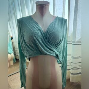 Pilates workout coverup top